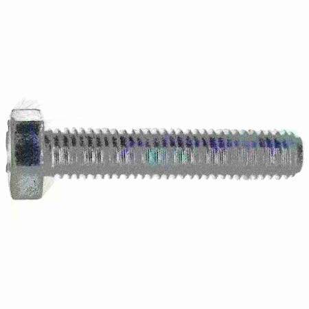 Grade 5, 1/2-13 Hex Head Cap Screw, Zinc Plated Steel, 2-1/2 In L, 2 PK